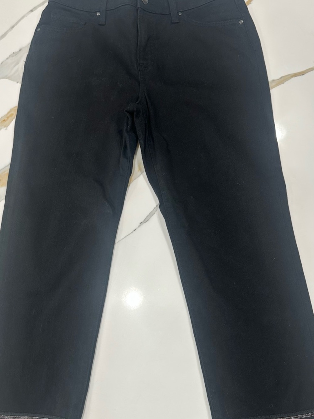 Chico’s So Slimming Girlfriend Crop Black Denim Jean